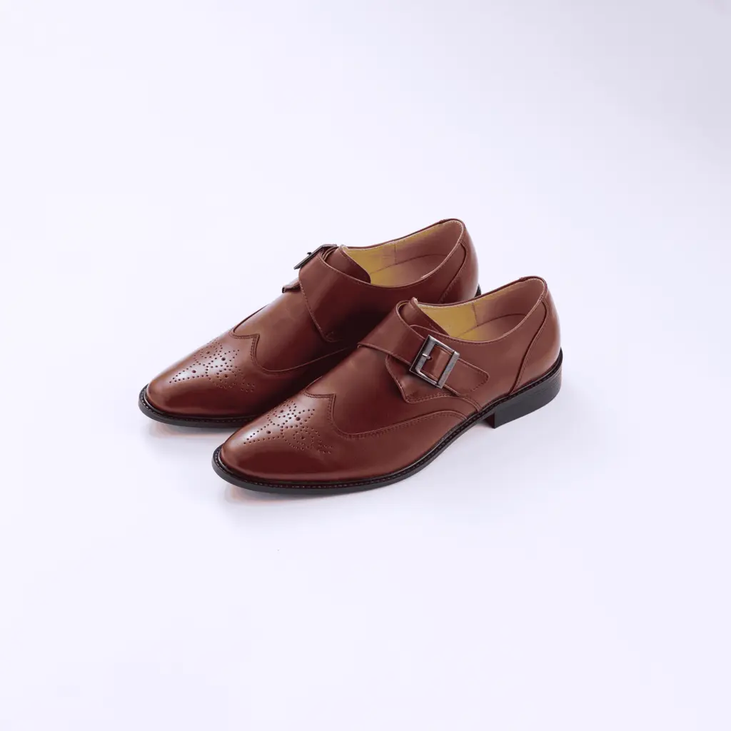 女生皮鞋推薦款式 - 真皮孟克鞋